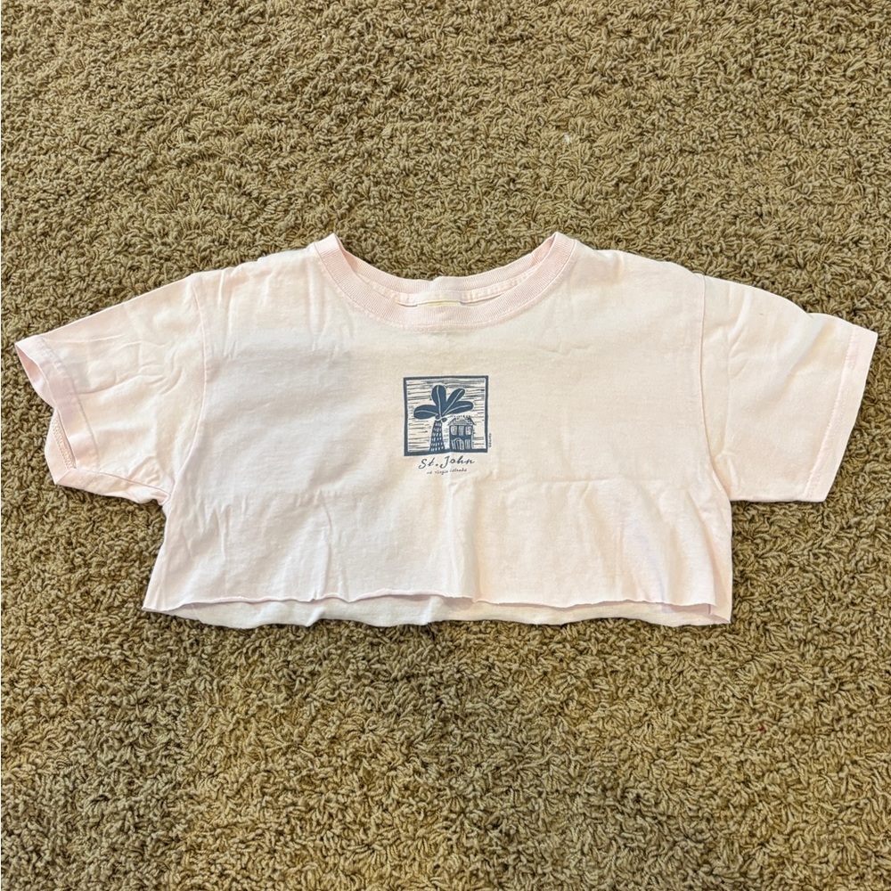 Cropped St John US Virgin Islands Graphic Tee